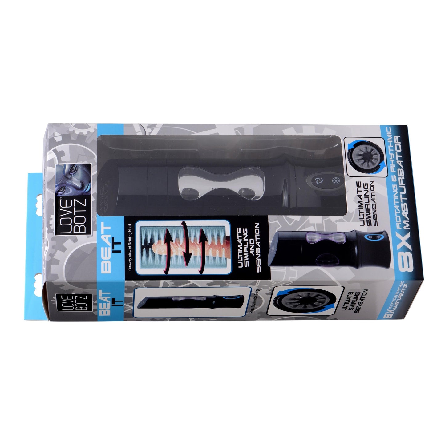 Love Botz Beat It 8x Rotating & Rhythmic Masturbator