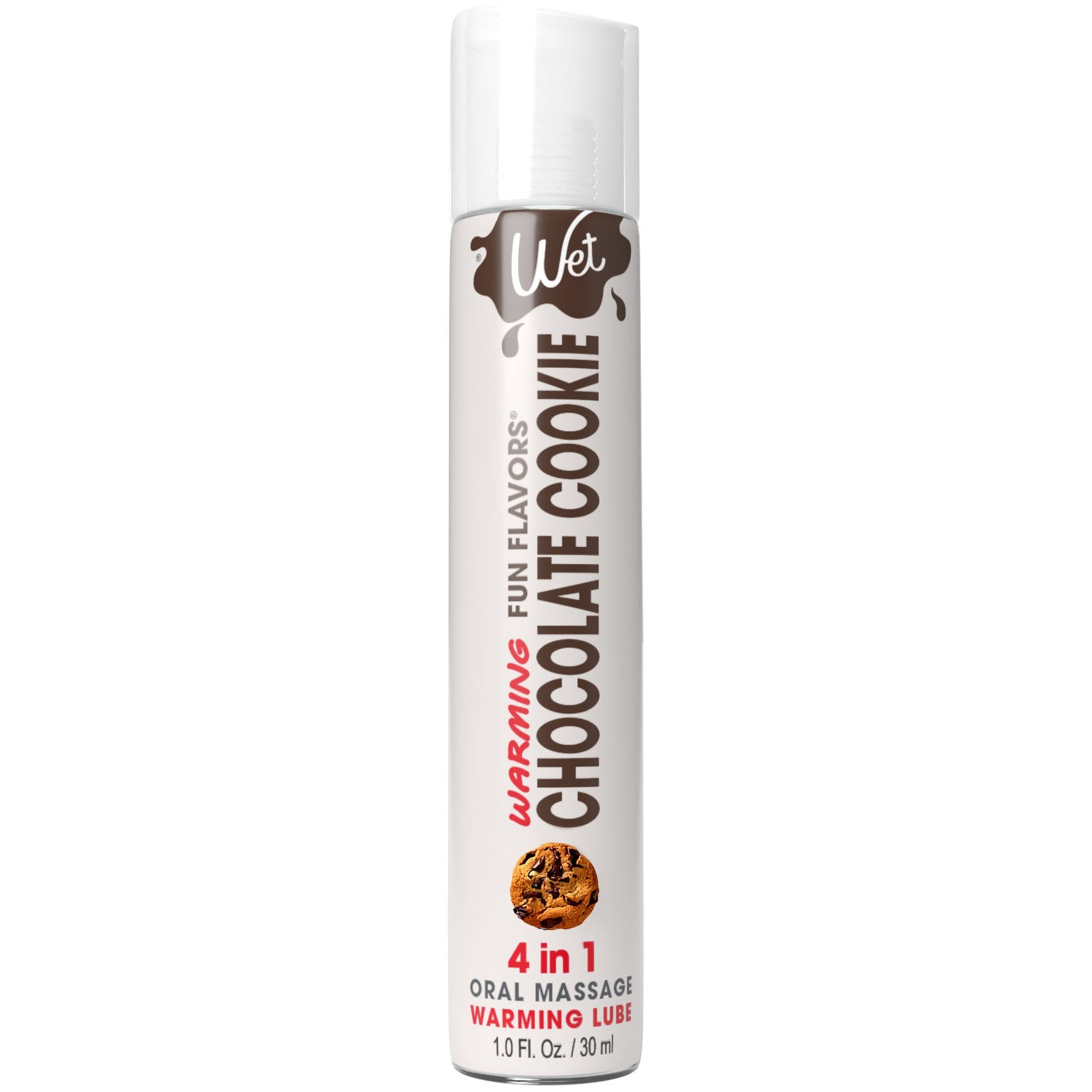 Wet Warming Fun Flavors - Chocolate Cookie - 4 in  1 Lubricant 1 Oz