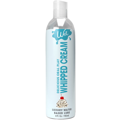 Wet Delicious Oral Play - Whipped Cream -  Waterbased Flavored Lubricant 4 Oz