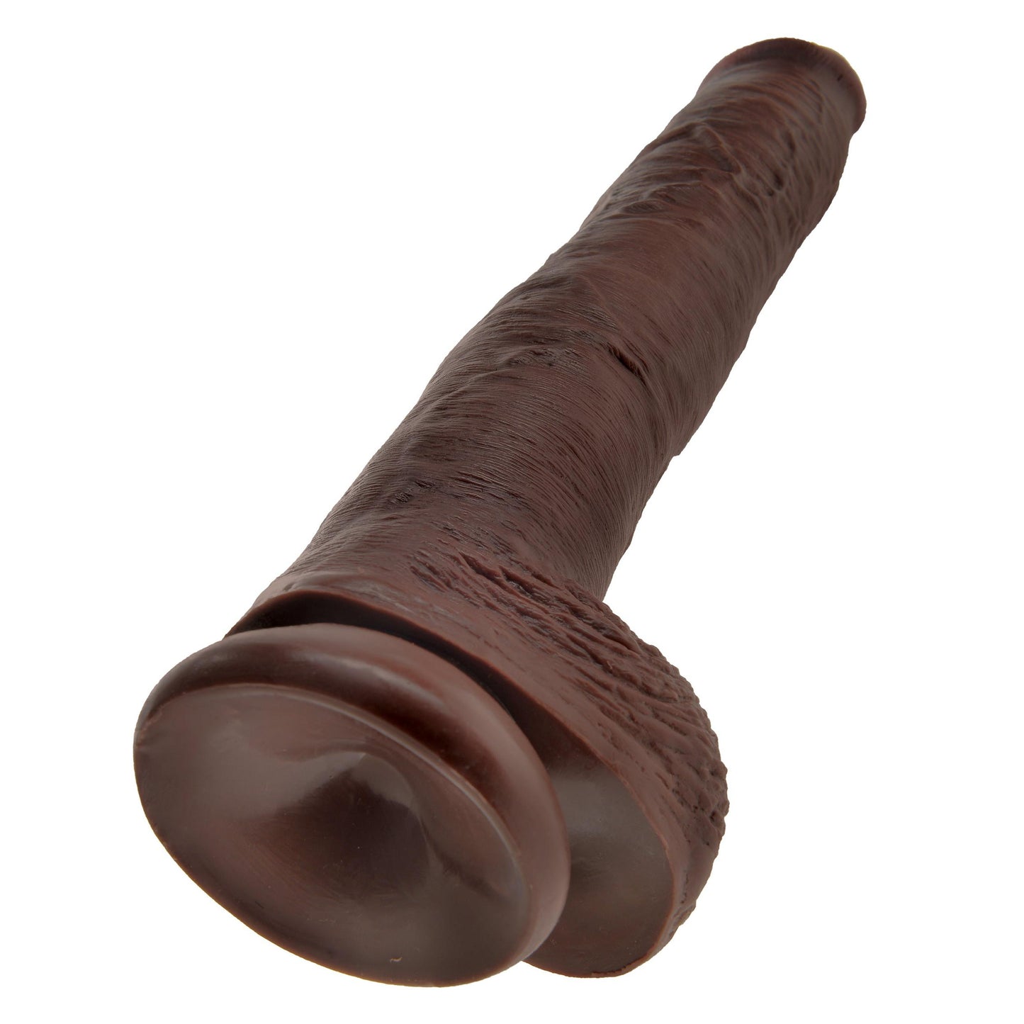 King Cock 14 Inch Cock With Balls - Brown