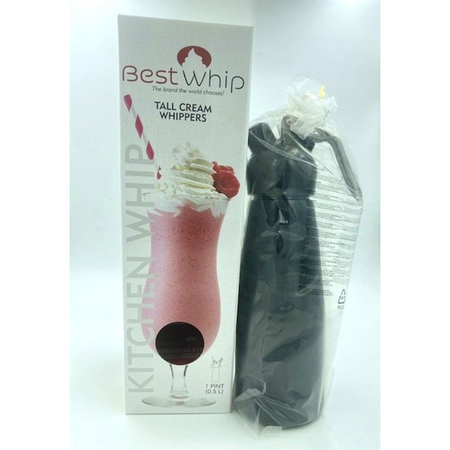 Tall Cream Whipper 1 Pint - Black JSM-KW50B
