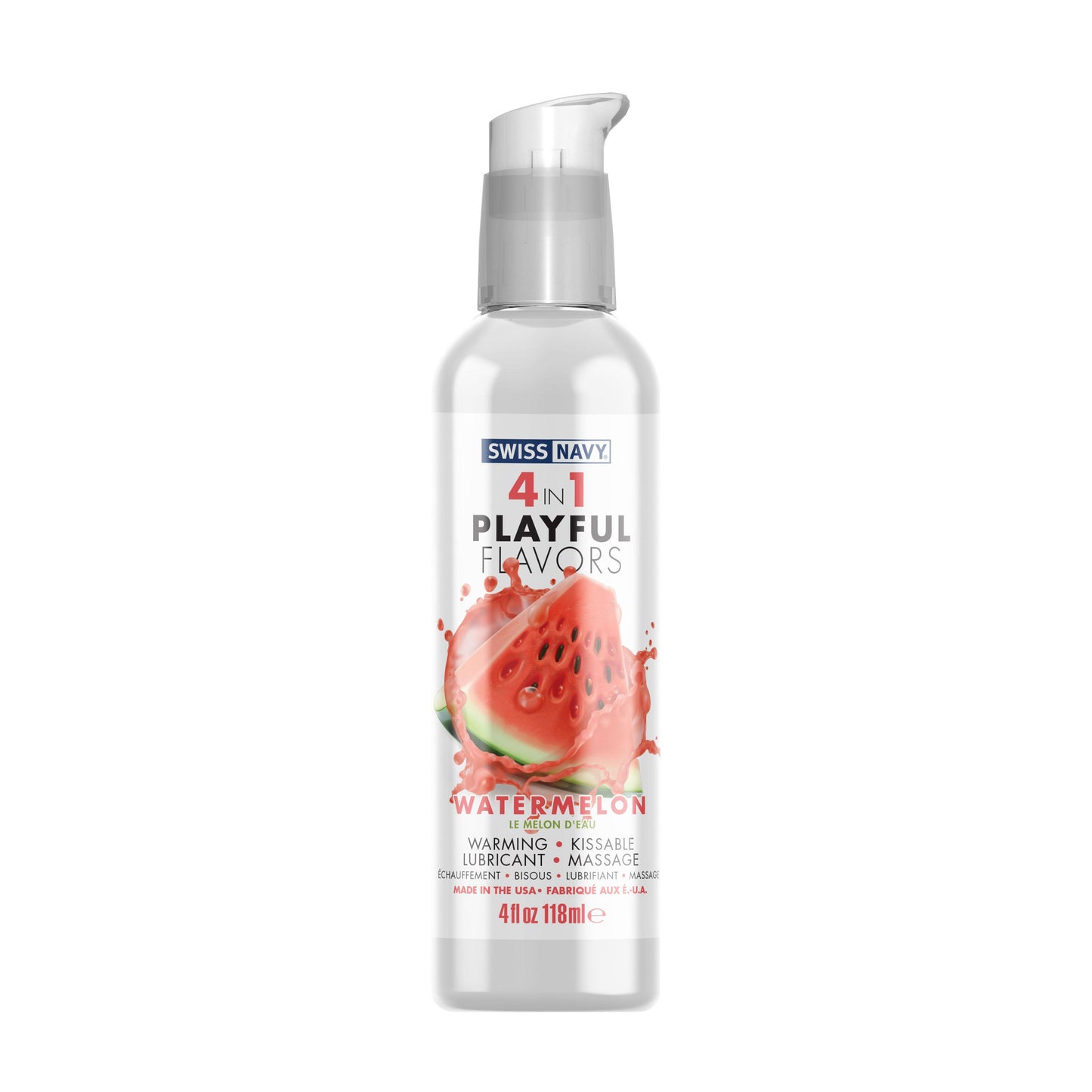 Swiss Navy 4-in-1 Playful Flavors - Watermelon 4 Oz MD-SN4N1FWM4