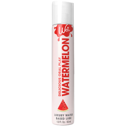 Wet Delicious Oral Play - Watermelon - Waterbased  Flavored Lubricant 1 Oz