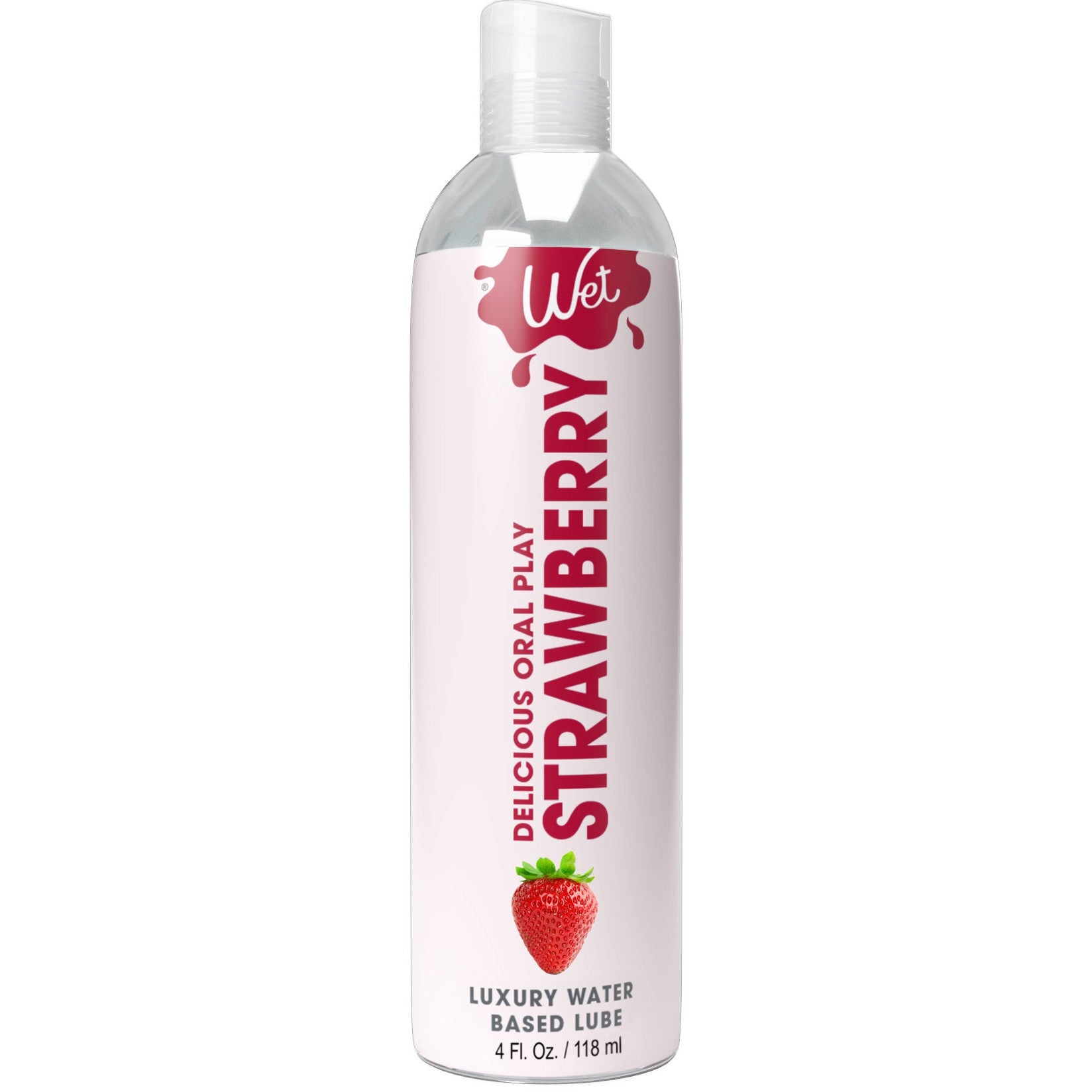 Wet Delicious Oral Play - Strawberry - Waterbased  Flavored Lubricant 4 Oz