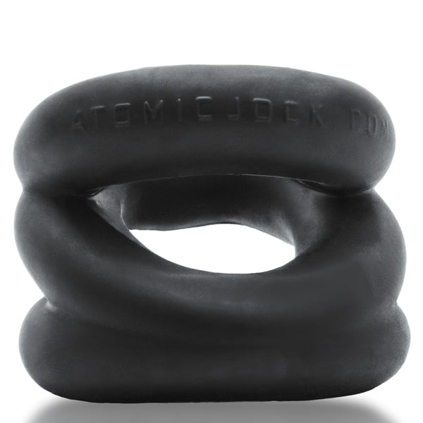 Z-Balls Zig-Zag Cockring Ballstretcher - Black OX-AJ-1070-NGT
