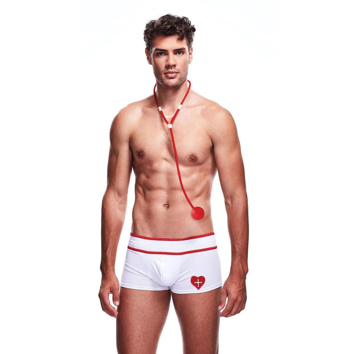 \"2 Piece Doctor Love Set - Large/xlarge - White EV-BLEC09WHLXL\"