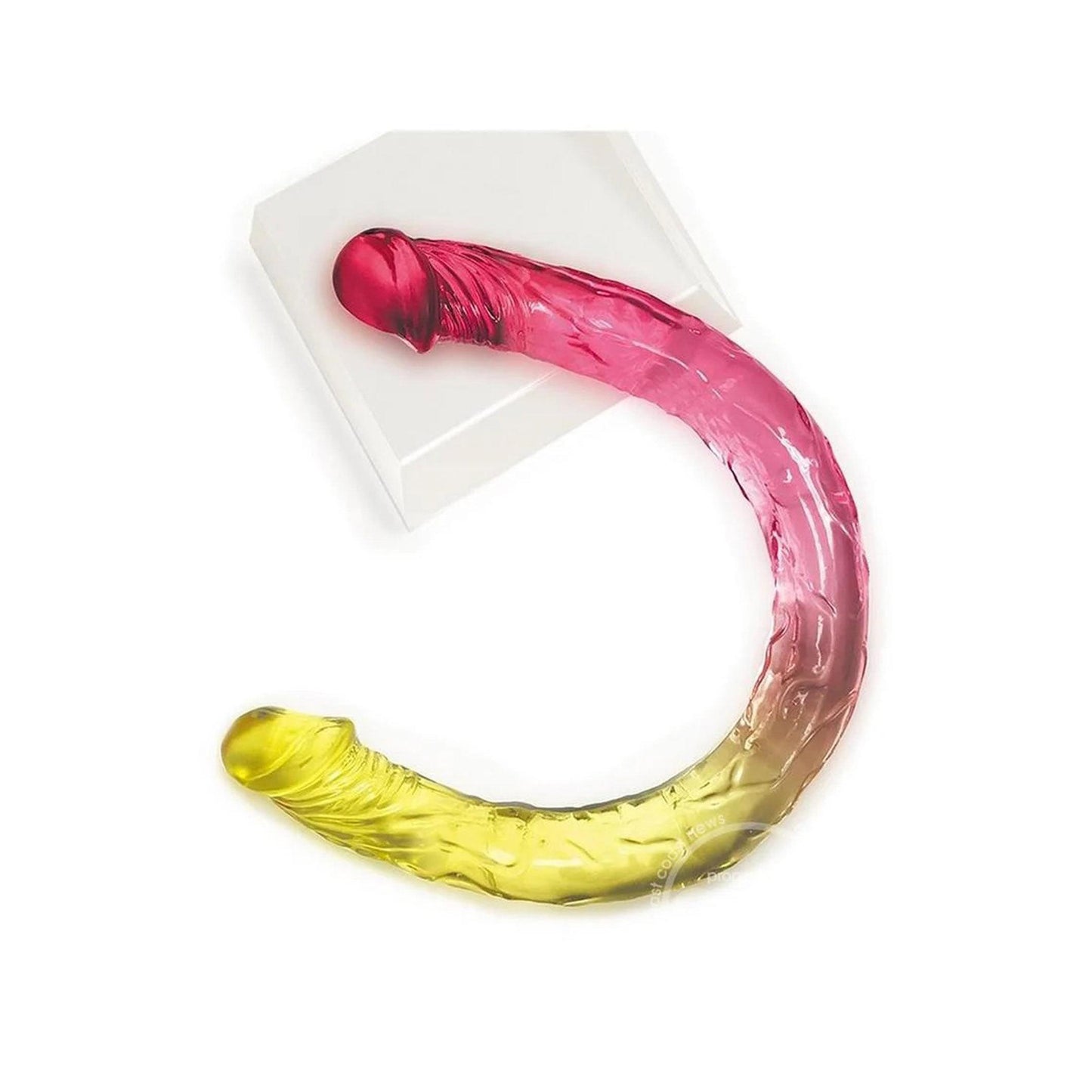 Shades - 17 Inch Double Dong - Pink and Yellow IC1306