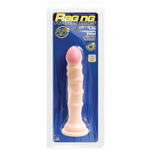 Raging Hard-Ons Slimline With Suction Cup 5.5 Inch Dong - Vanilla DJ0279-32