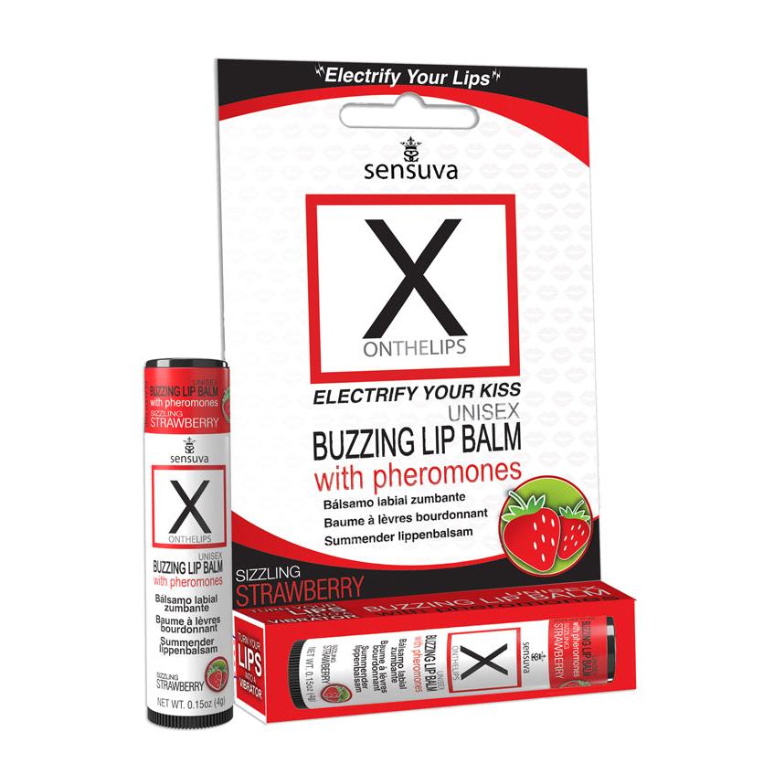 X on the Lips with Pheromones Strawberry SEN-VL202-ML