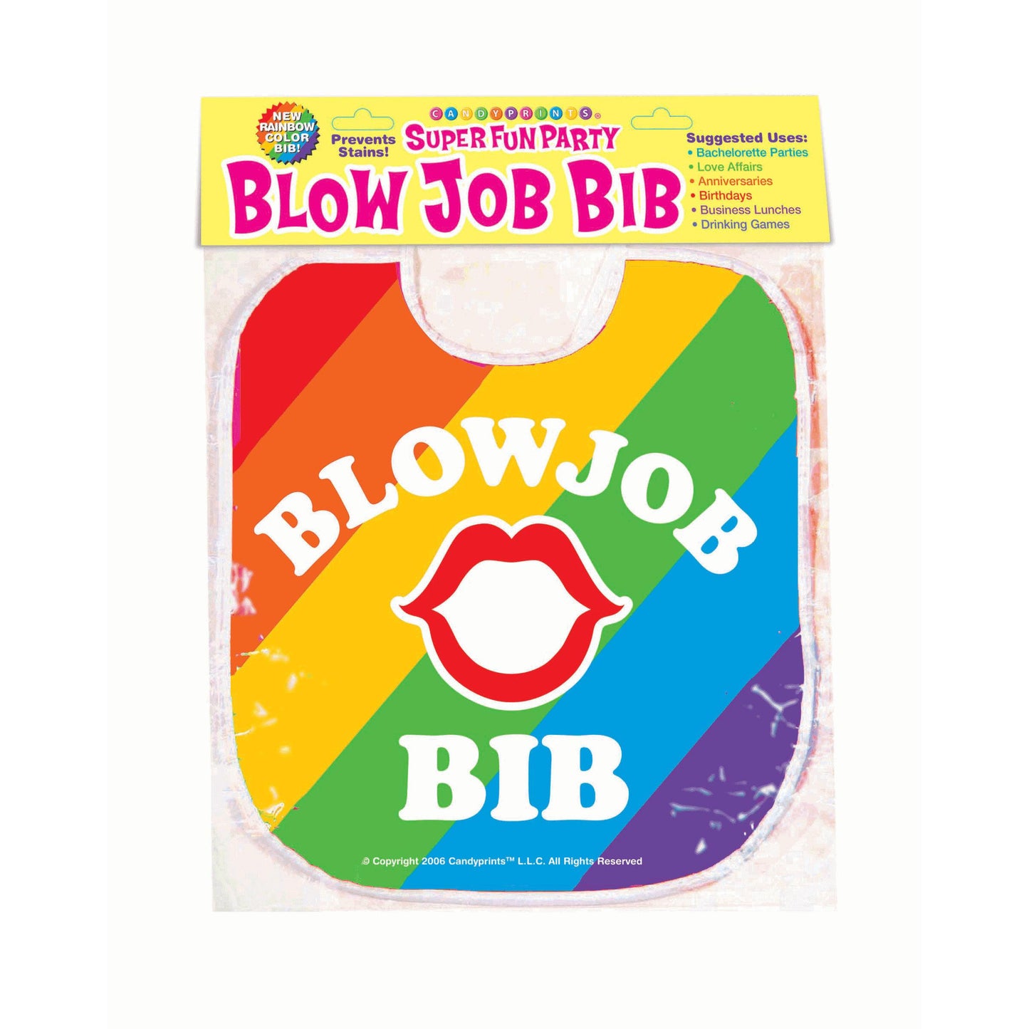\"Blow Job Bib - Rainbow LG-CP1135\"