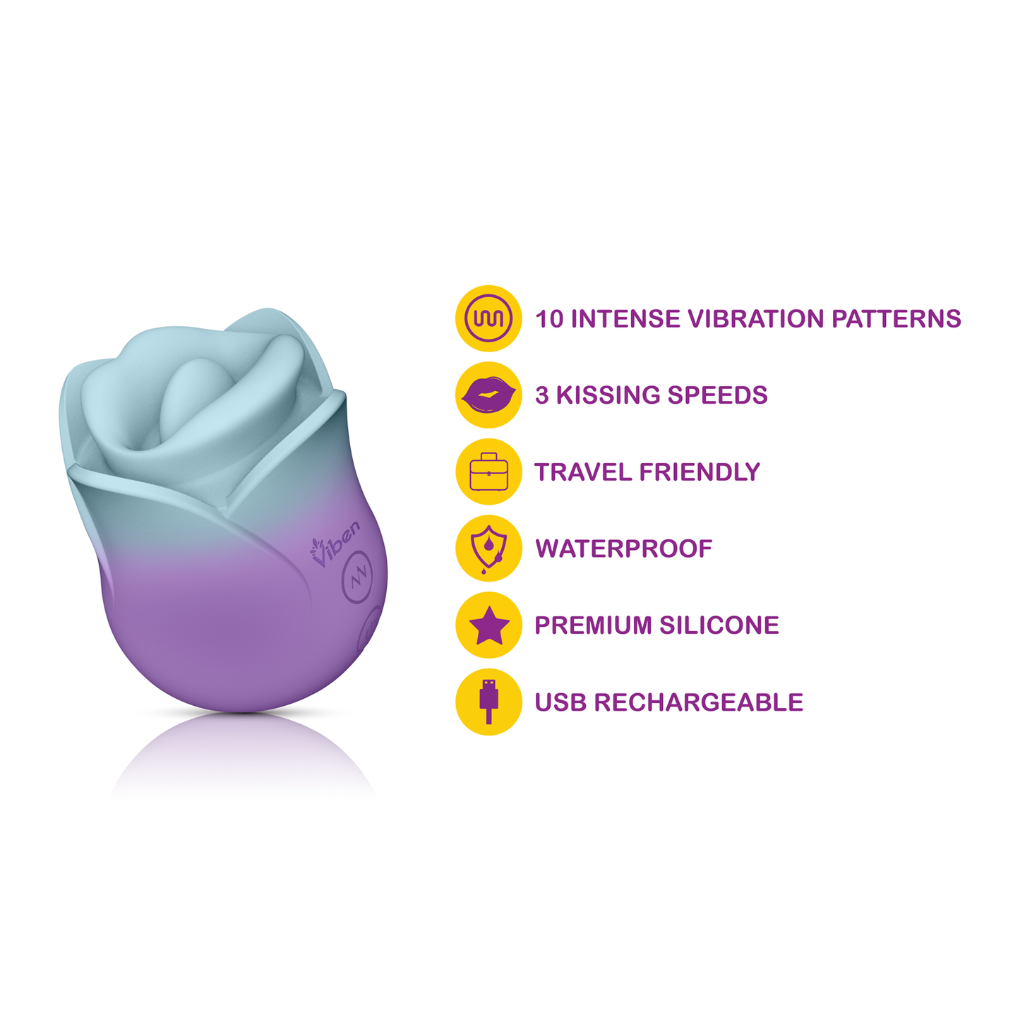 (Presale Only) - Succubus Vibrating Kissing Rose - Pixie Dust