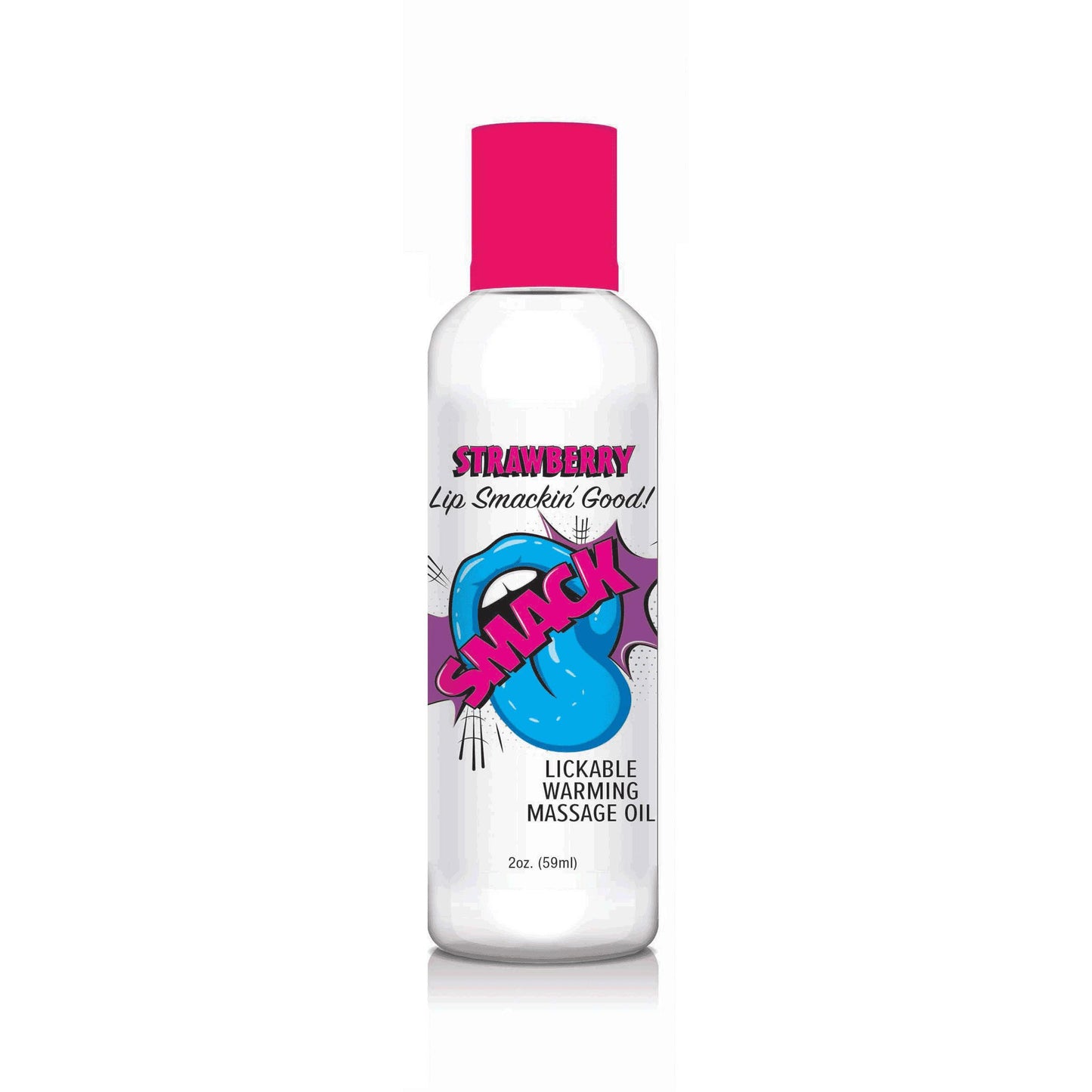 \"Smack Warming and Lickable Massage Oil - Strawberry 2 Oz LG-BT409\"
