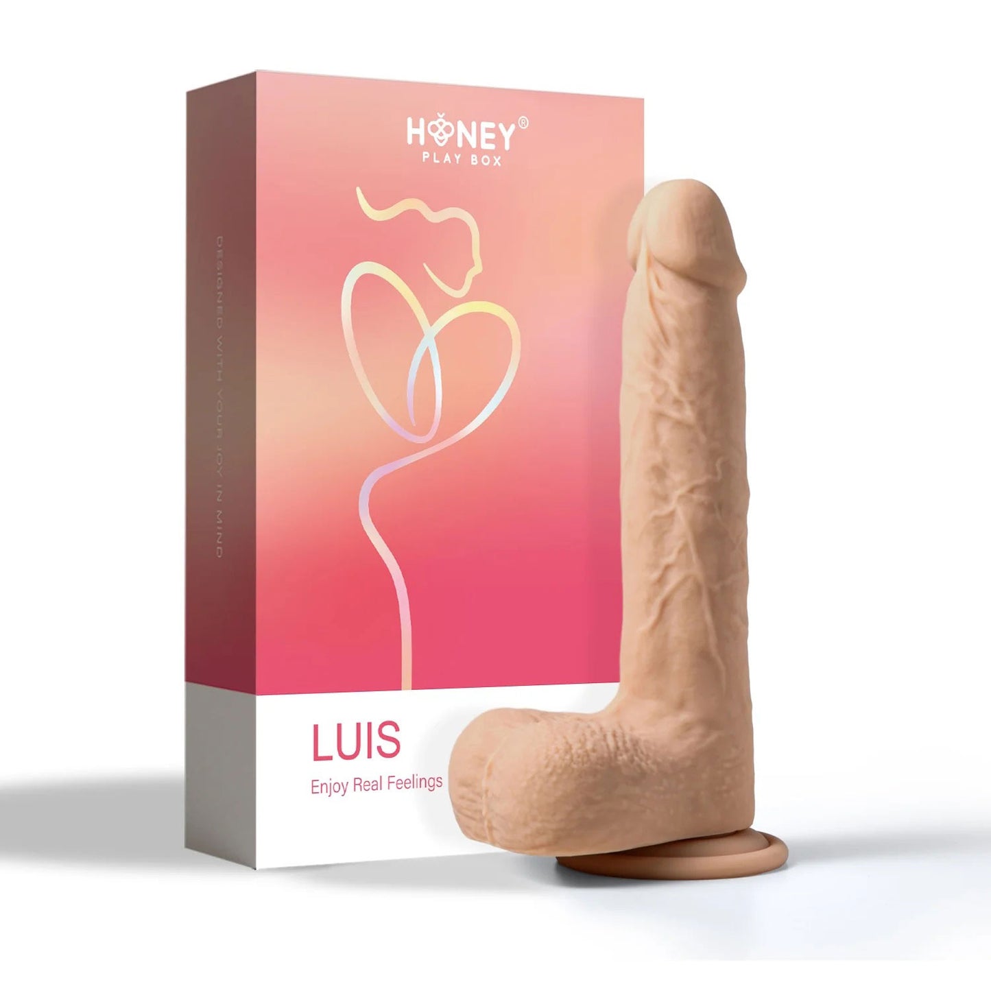 Luis-App Controlled 8.5\" Real Thrusting Dildo With Clit Licker