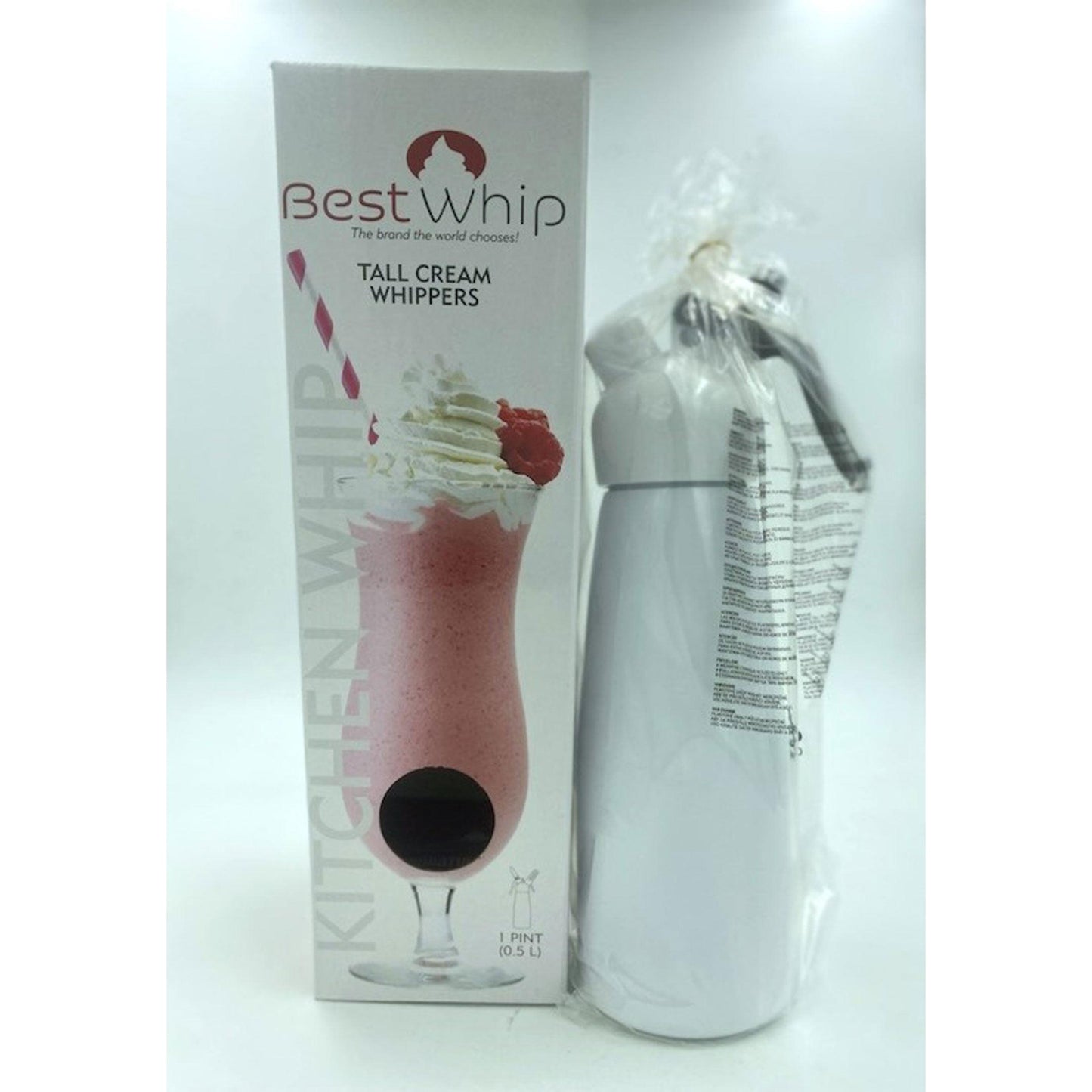 Tall Cream Whipper 1 Pint - White JSM-KW50W