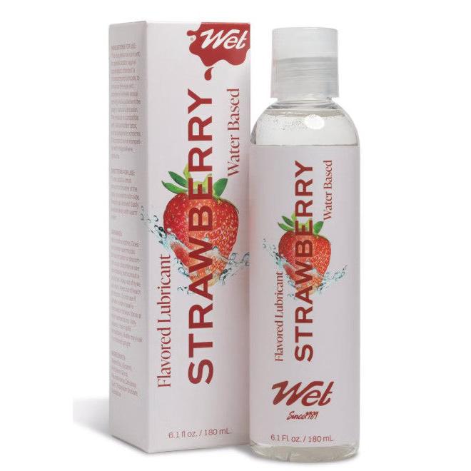 Wet Flavored Lubricant Sexy Strawberry 6.1oz