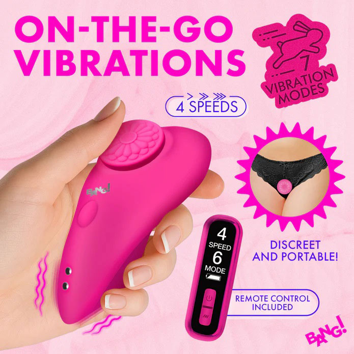 Silicone Panty Vibe With Digital Remote - Pink