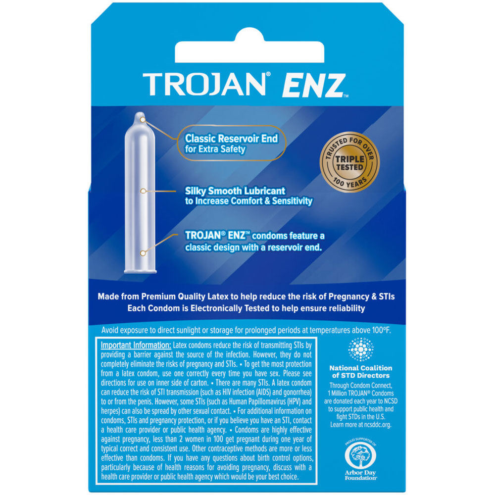 Trojan Enz Lubricated - 3 Pack