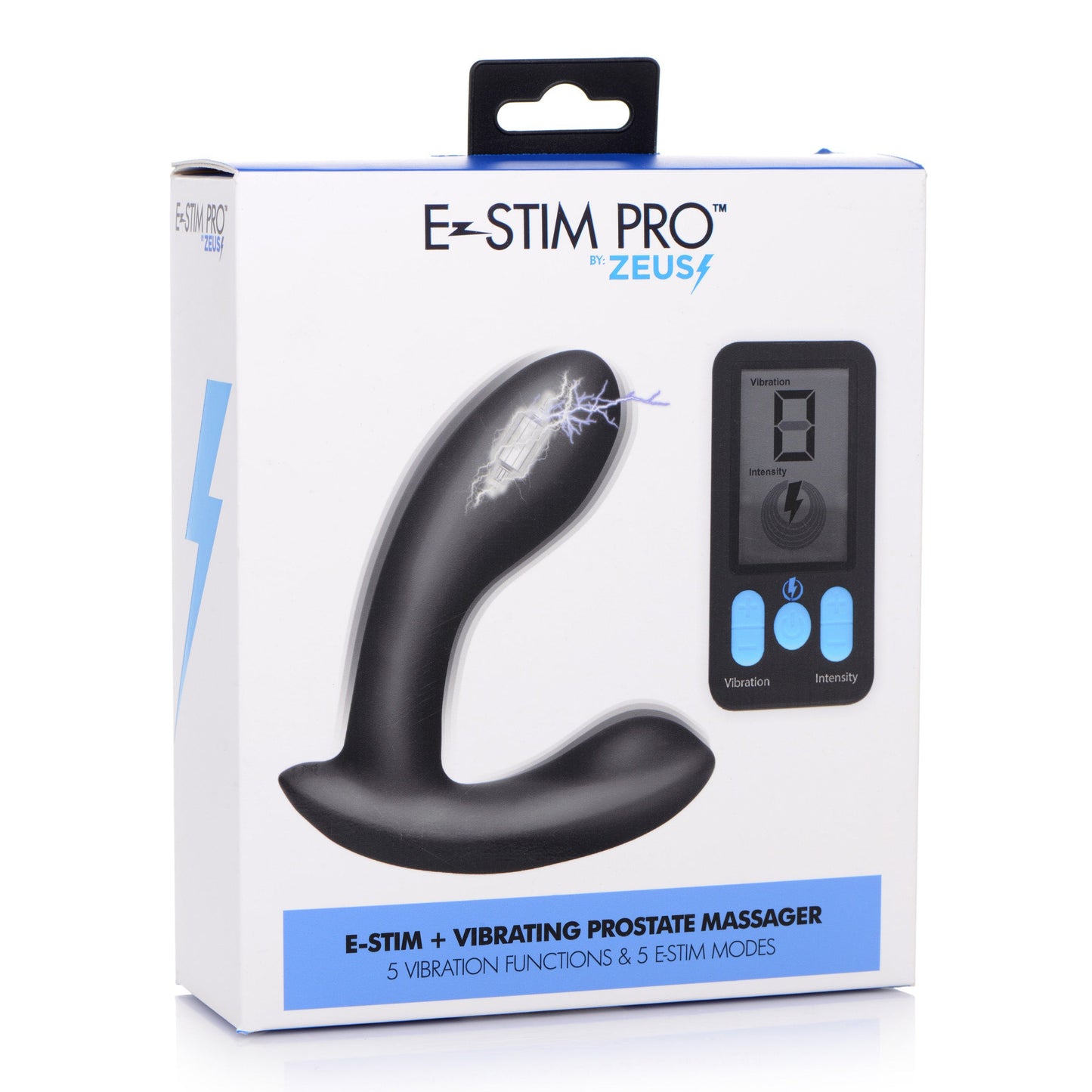 E-Stim and Vibrating Prostate Massager - Black