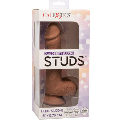 Dual Density Silicone Studs 5 Inch - Brown