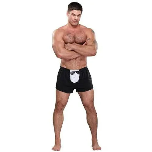 Tuxedo Boxer - One Size - Black