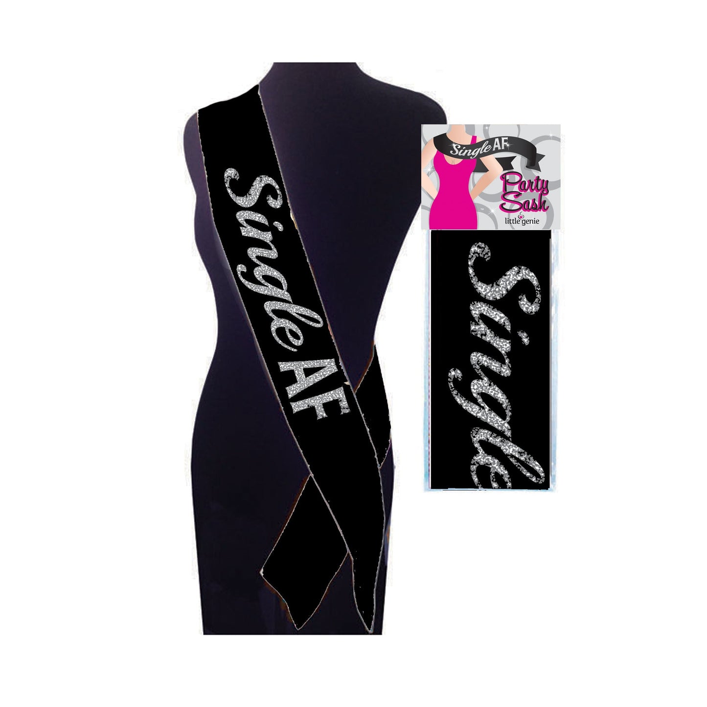 Single Af Sash - Black