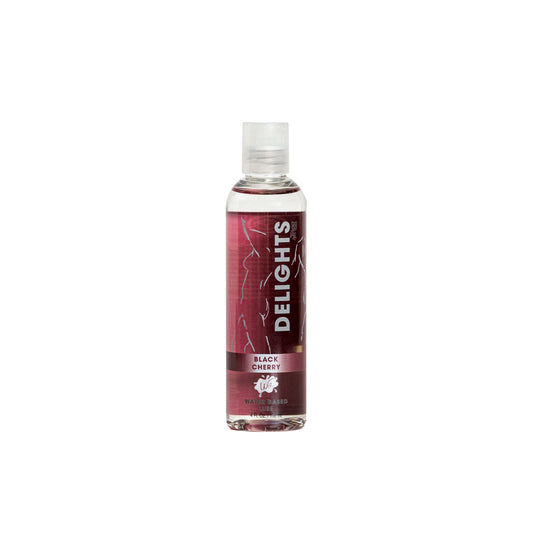 Wet Delicious Oral Play - Black Cherry -  Waterbase Flavored Lubricant 4 Oz