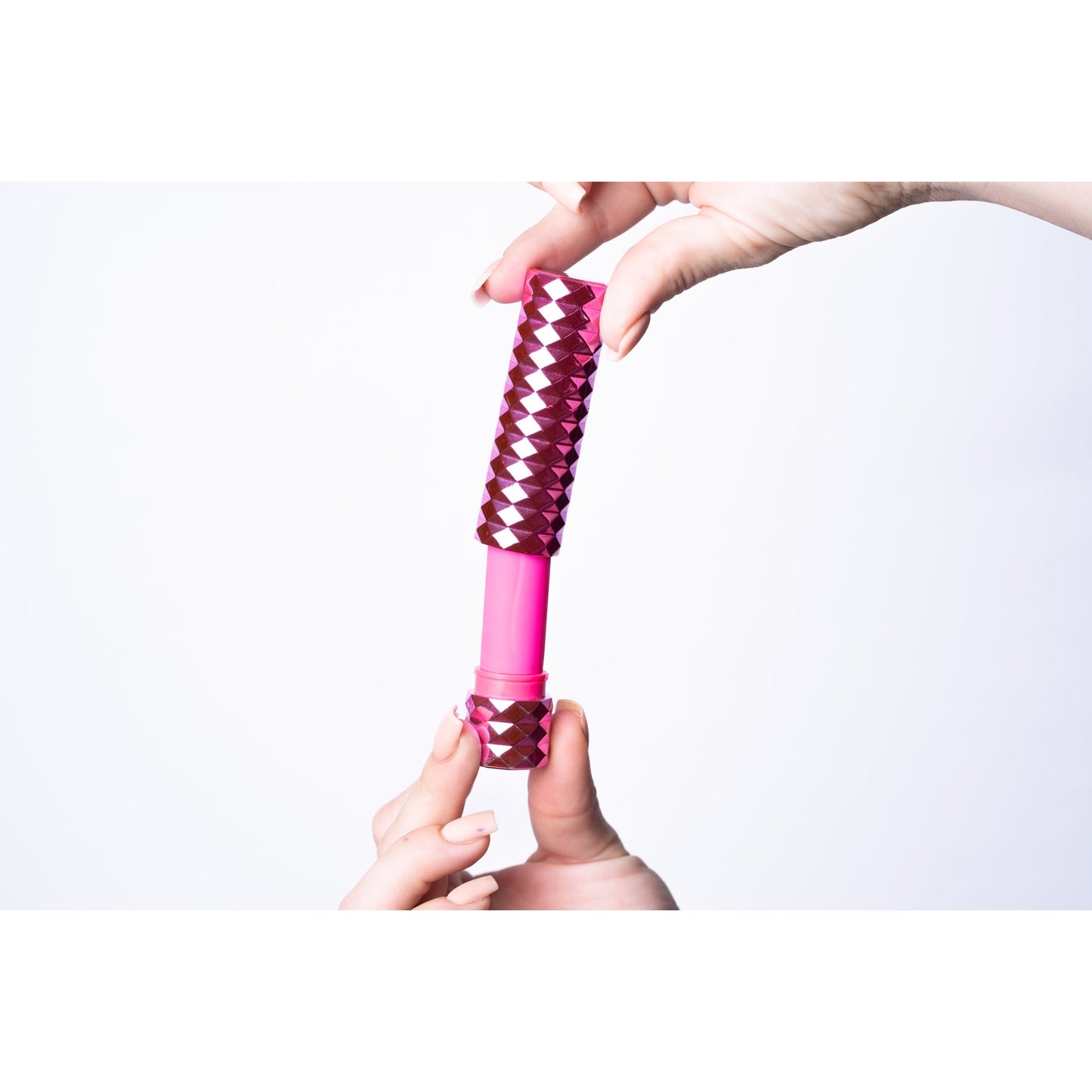 Roxie Crystal Gem Lipstick Bullet Vibrator - Pink