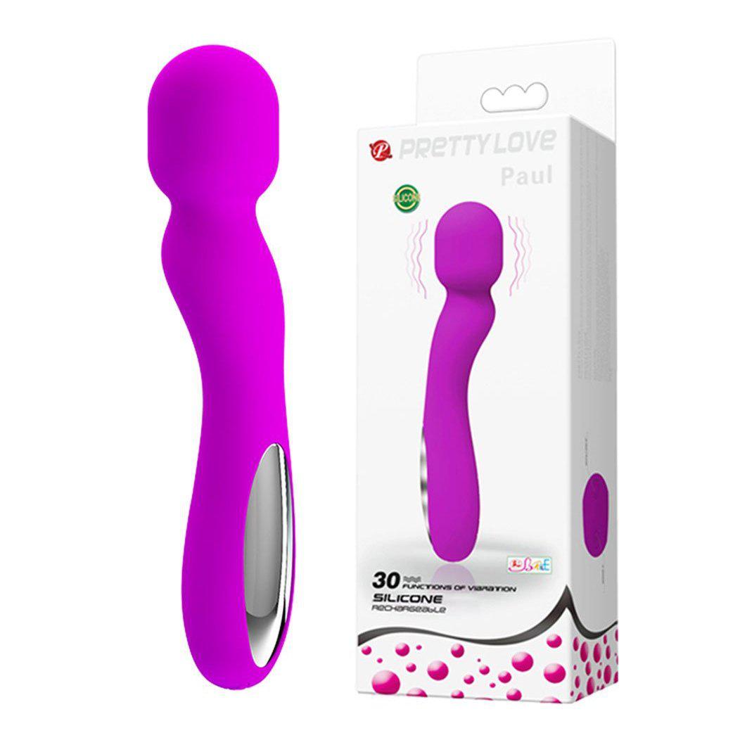 Pretty Love Paul USB Rechargeable Wand - Fuchsia