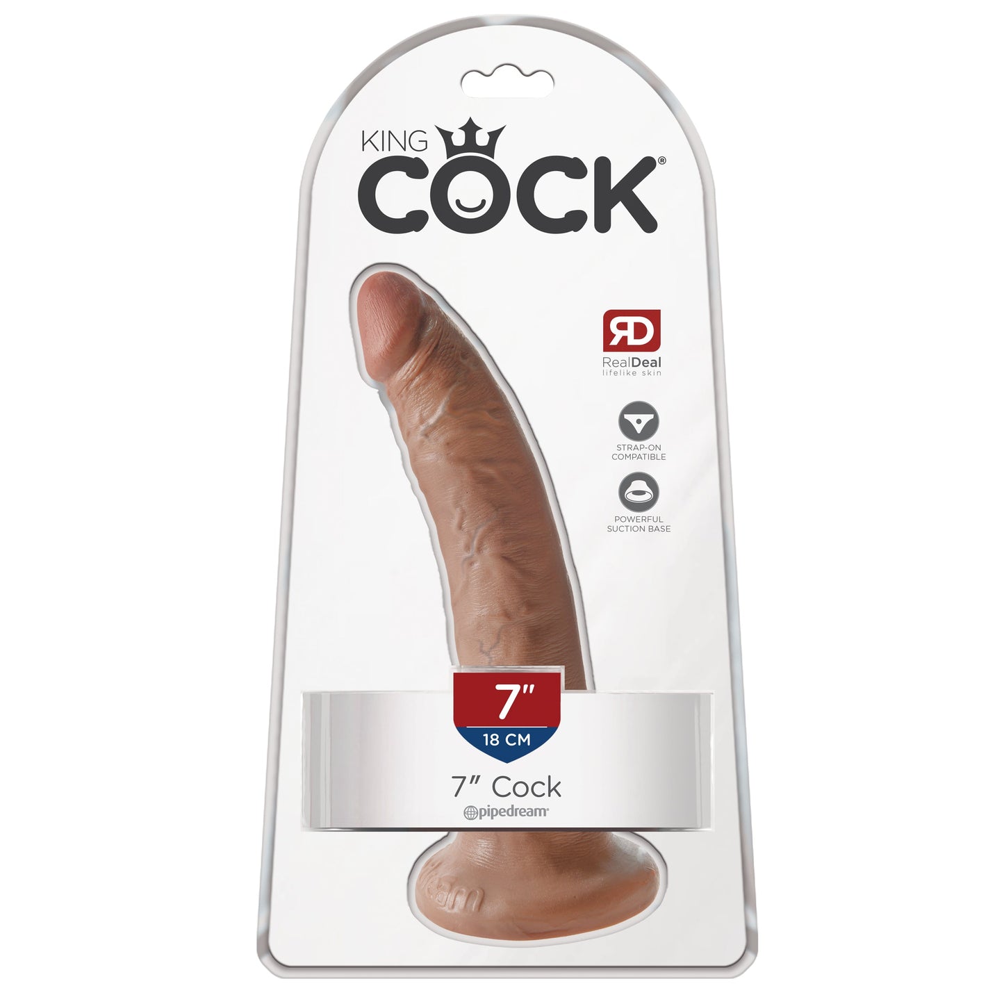 King Cock 7 Inch Cock - Tan