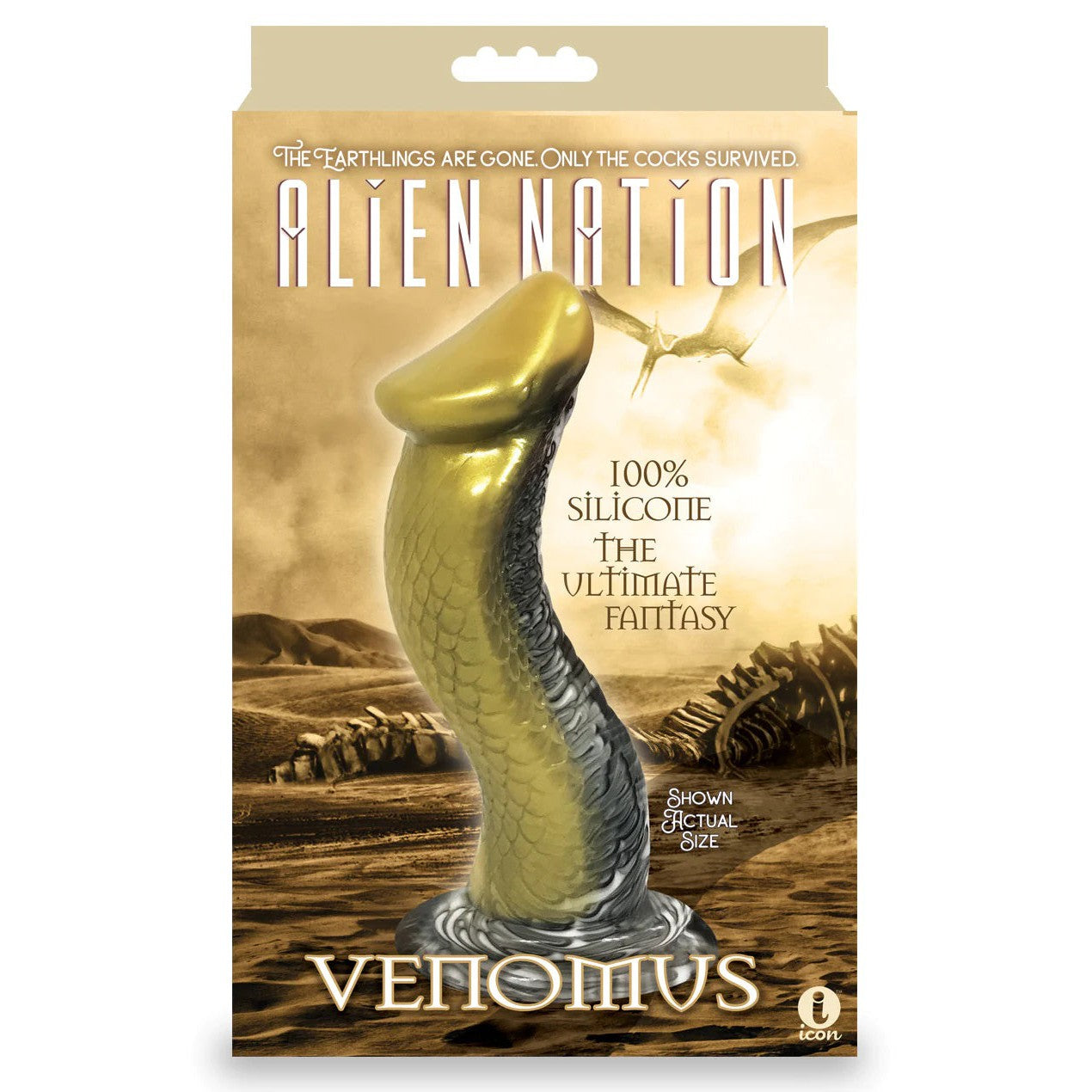 Alien Nation Venomus Silicone Creature Dildo -  Gold
