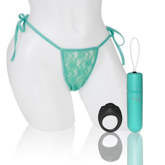 Screaming O 4t - Vibrating Panty Set With Remote  Control Ring - Kiwi