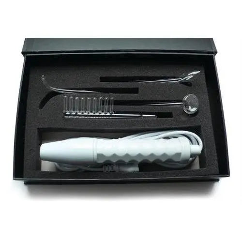 Neon Wand Electrosex Kit - White Handle - Red Electrode - Kinklab Your Adult Toy Store Neon Wand Electrosex Kit - White Handle - Red Electrode - Kinklab Your Adult Toy Store