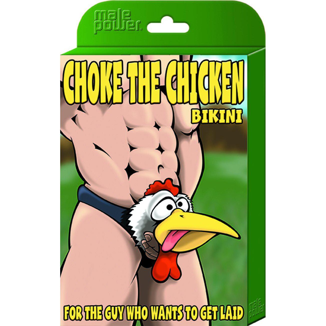 Choke the Chicken Bikini - One Size - Black