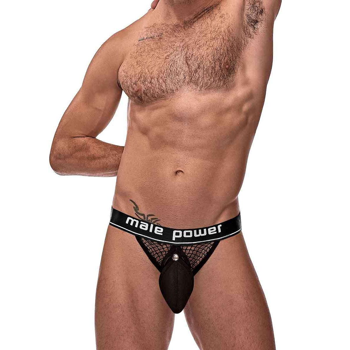 Cock Pit Net Cock Ring Jock - S/ M - Black