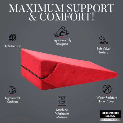 Xl-Love Cushion Large Wedge Pillow - Red