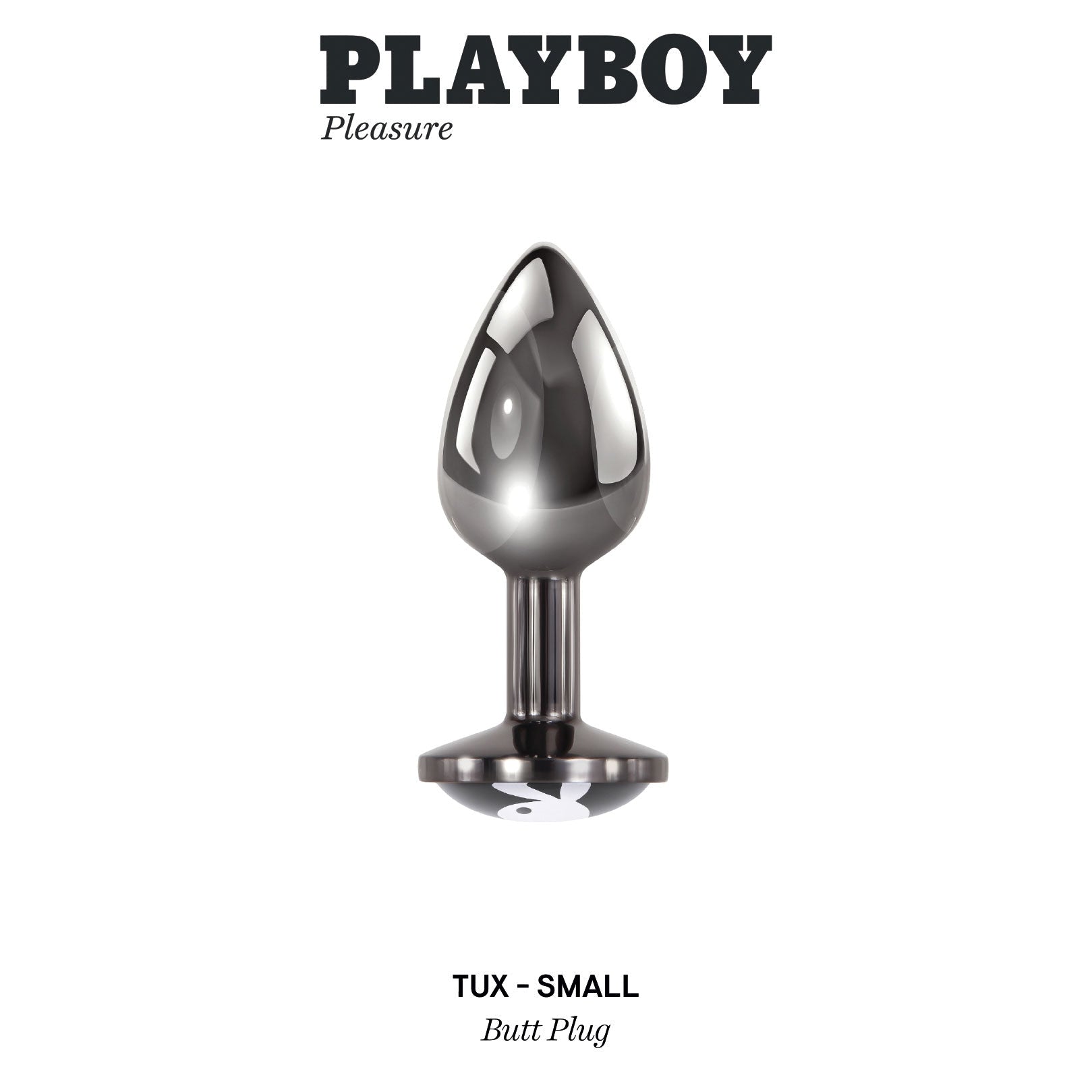 Playboy Pleasure - Tux - Small - Butt Plug - Hematite