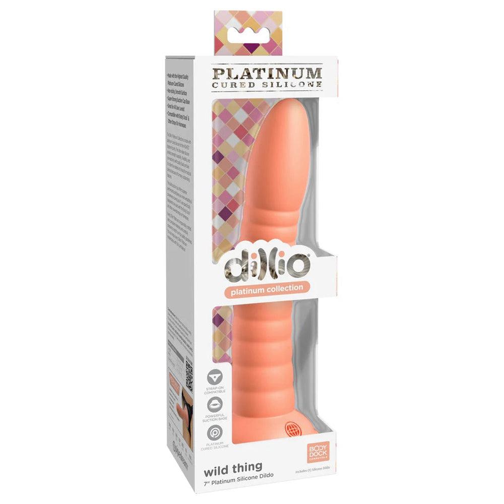 Dillio Platinum - Wild Thing 7 Inch Dildo - Peach