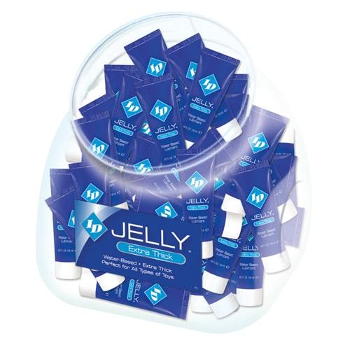 \"ID Jelly Extra Thick Water-Based Lubricant - 12ml Tubes - 72 Pieces Jar ID-KRT-J0D\"