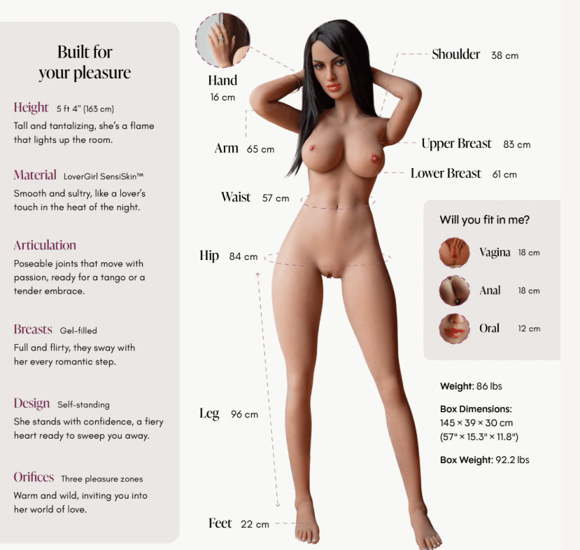 Lover Doll Maria Caramel 5ft 4"