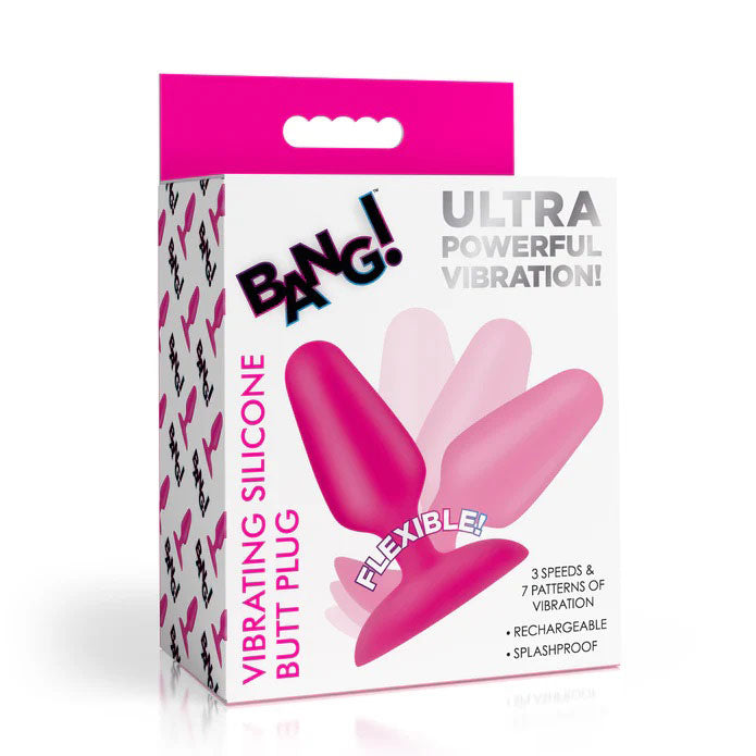 Flexible Vibrating Silicone Butt Plug - Pink Your Adult Toy Store Flexible Vibrating Silicone Butt Plug - Pink Your Adult Toy Store