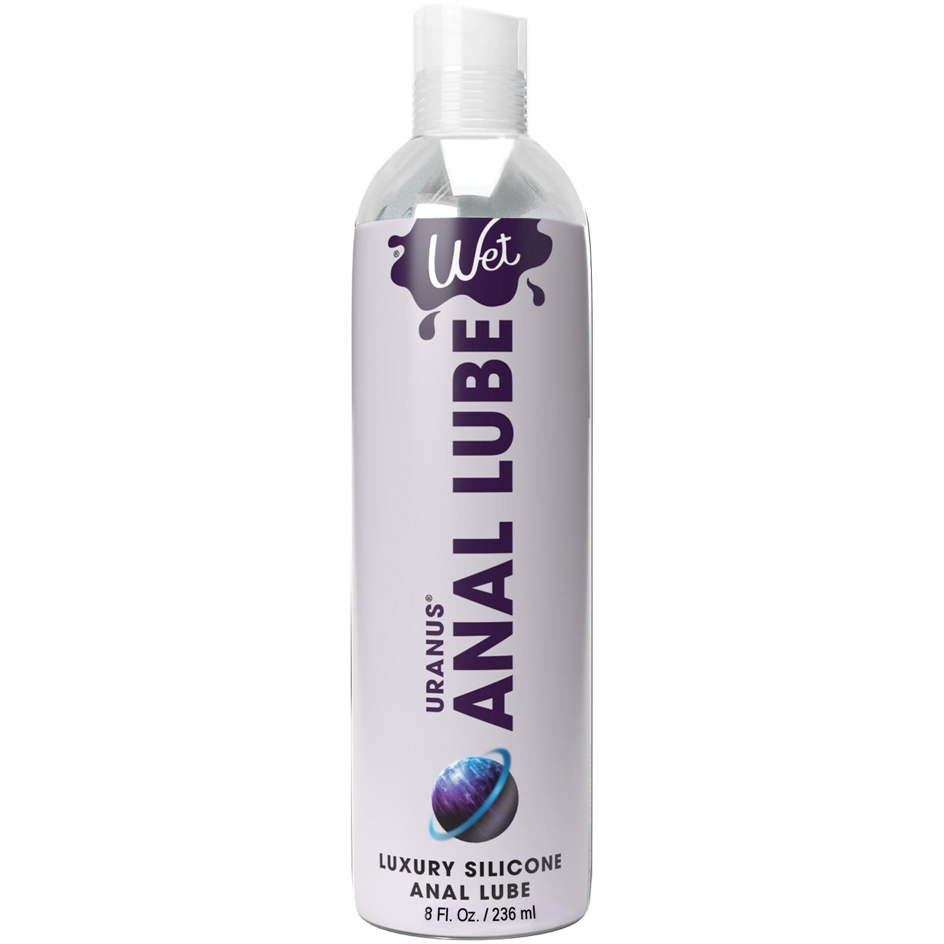 \"Wet Uranus Anal Lube - Premium Silicone Based Lubricant 8 Oz WT35008\"