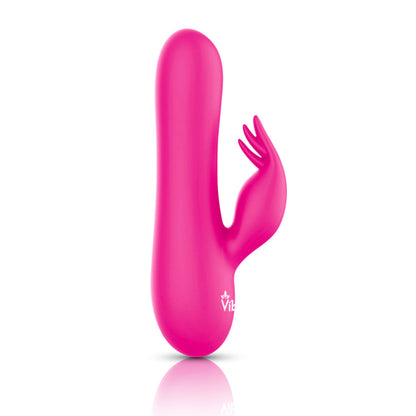 Freyja - Hot Pink - Intense Mini Rabbit Vibe With Triple Tickling Clitoral Stimulator