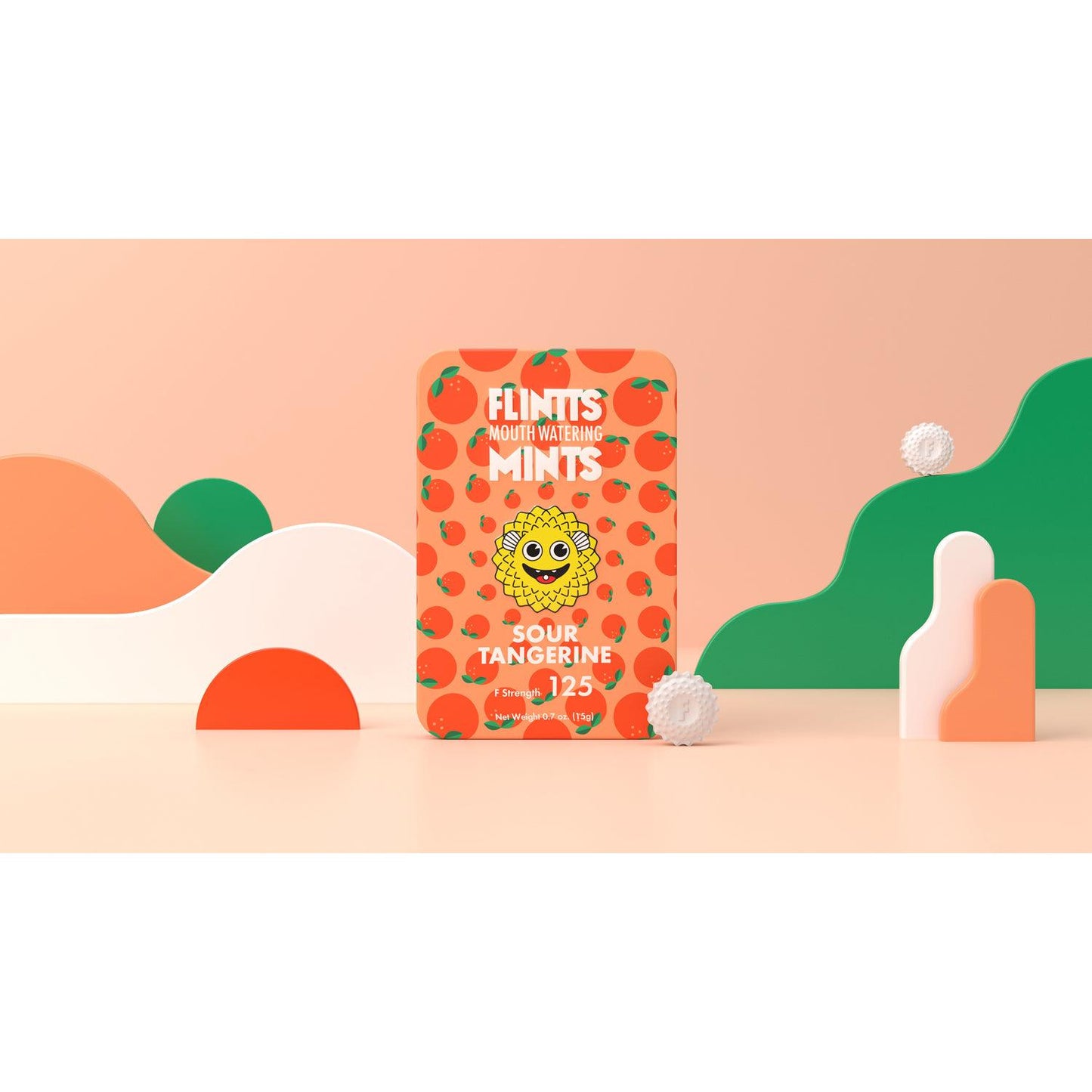 Flintts Mouth Watering Mints Sour Tangerine - F-Strength 175