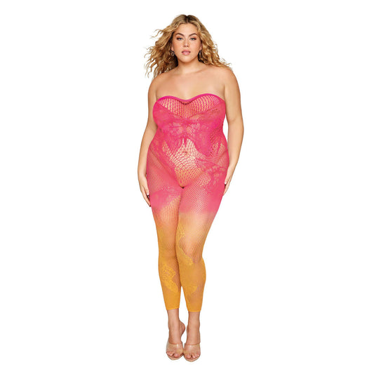 \"Versatile Bodystocking - Queen Size - Watermelon/mimosa DG-0505XWATMQ\"
