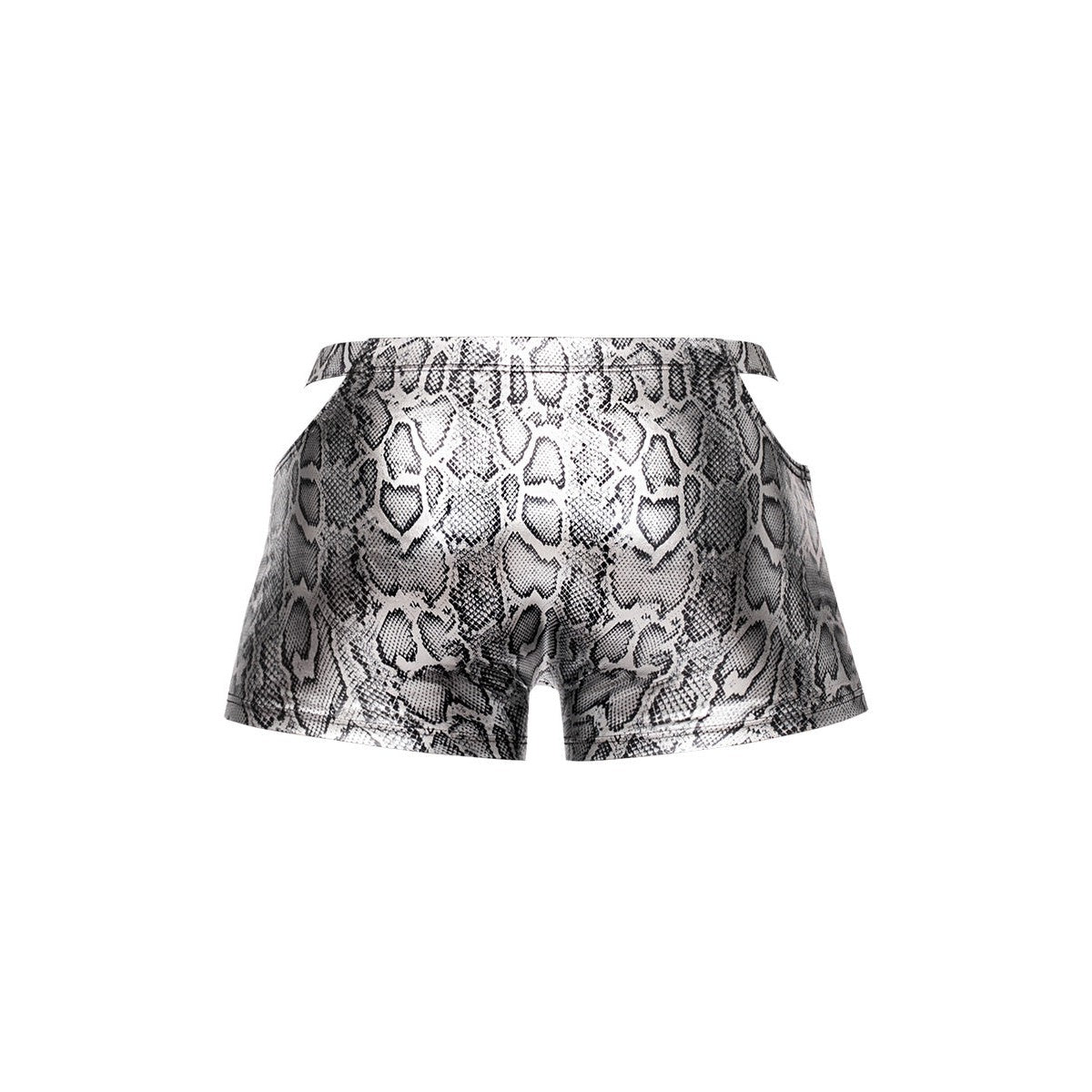 s'naked Pouch Short - X-Large - Silver/black