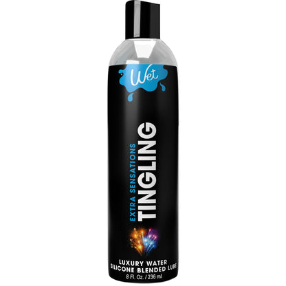 \"Wet Extra Sensations Tingling Water/silicone Blend Based Lubricant 8 Oz WT27312\"