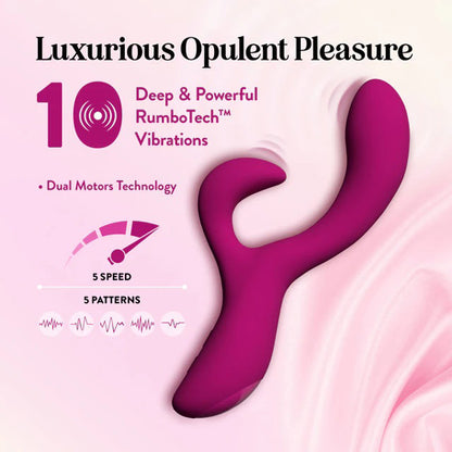 Blush Quinn Rabbit Vibrator Burgundy