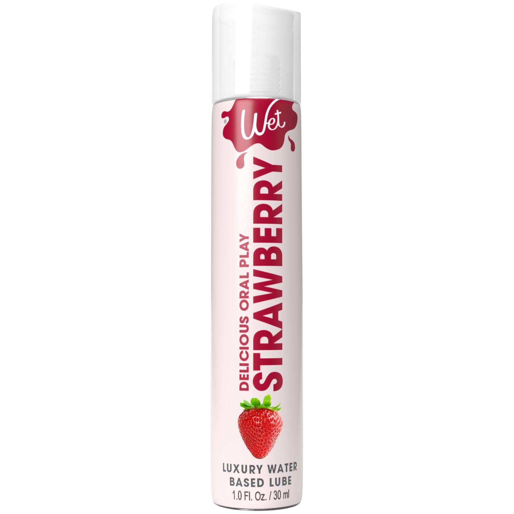 \"Wet Delicious Oral Play - Strawberry - Waterbased Flavored Lubricant 1 Oz WT21523\"