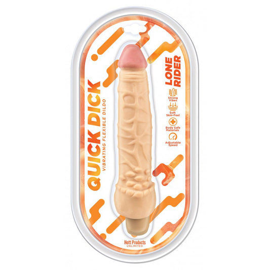 Lone Rider Quick Dick - Vibrating Flex Dildo - 6 Inch HTP3768