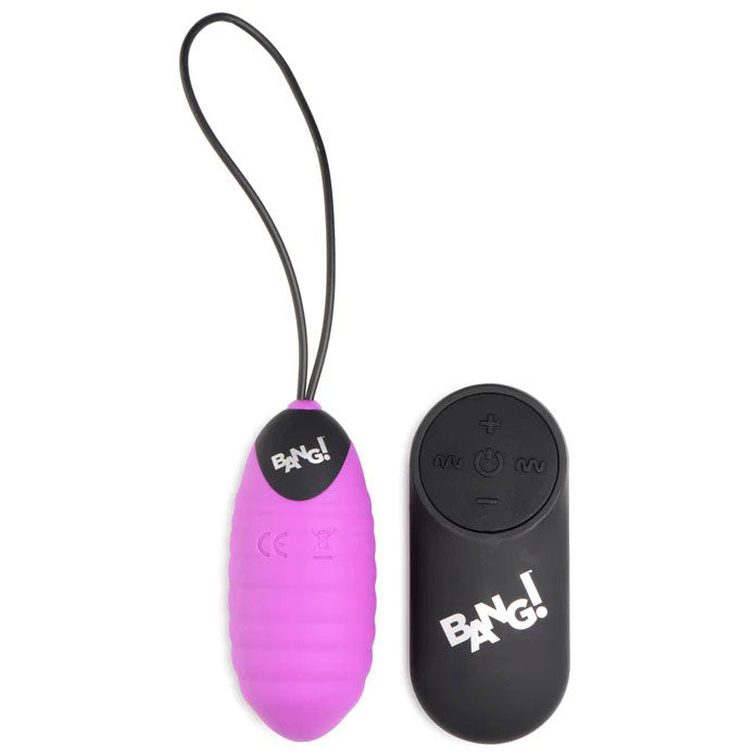 28x Ribbed Silicone Egg - Purple BNG-AG951